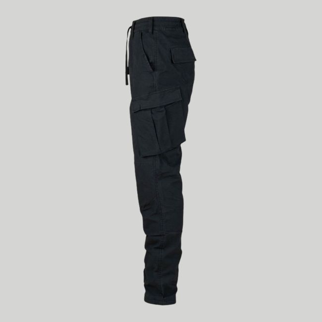 BDU-Hose dehnbar in Ripstop Slim-Schnitt - Schwarz - Fostex Garments