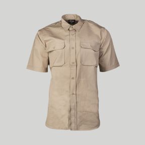 Camisa tropical de manga curta - Khaki - Mil-Tec