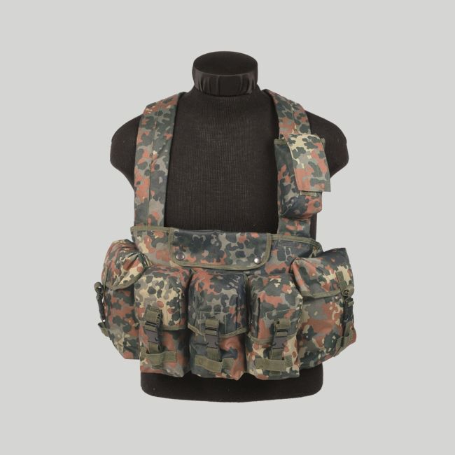 Chest-rig 6 poches - Camo BW - Mil-Tec