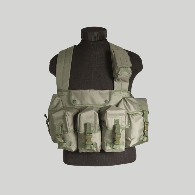 Chest-rig 6 tasche - Verde Oliva - Mil-Tec