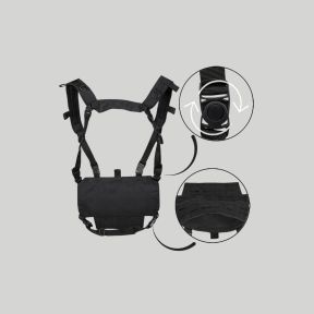 Chest-rig Laser Cut - Zwart - Mil-Tec