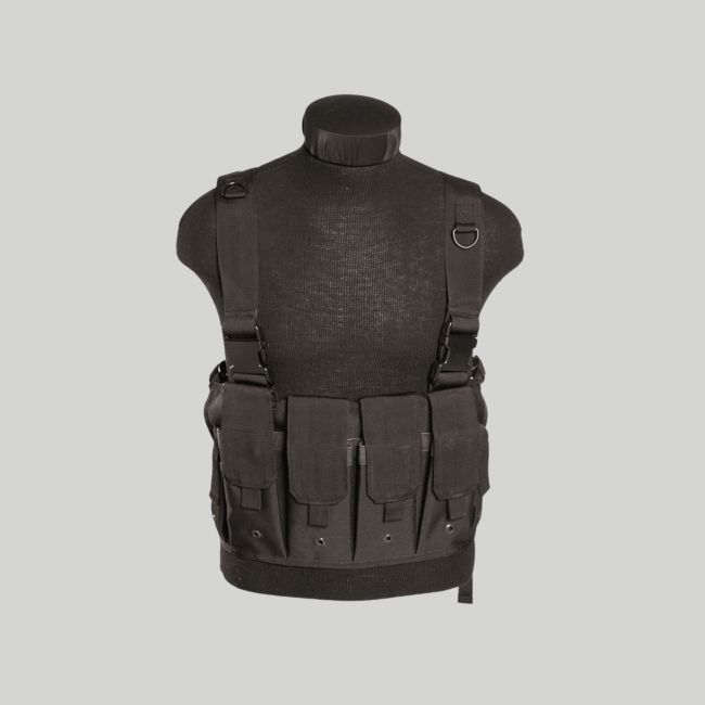 Chest-rig porta-carregadores - Preto - Mil-Tec