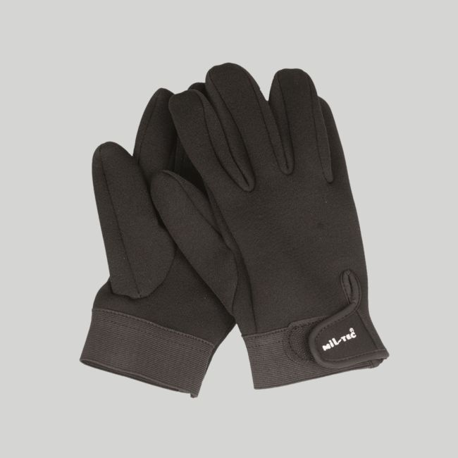 Kurze Neoprenhandschuhe - Schwarz - Mil-Tec