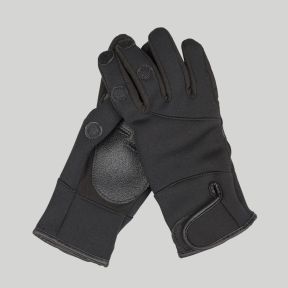 Schießhandschuhe aus Neopren/Amaro - Schwarz - Mil-Tec