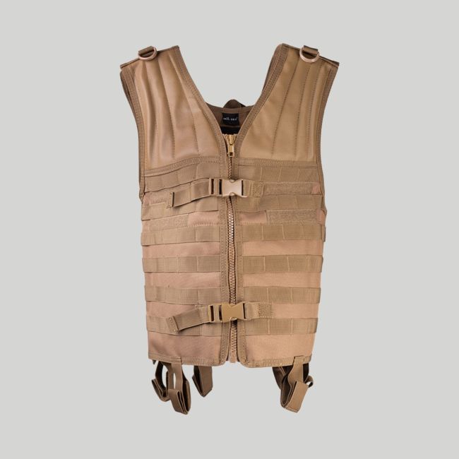 Chaleco Carrier Molle - Coyote - Mil-Tec