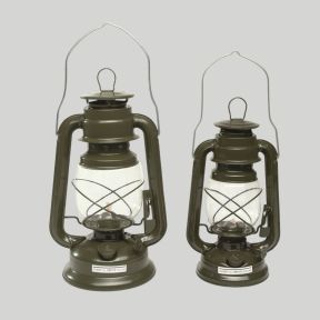 Lampa naftowa Sztormowa 23cm cynkowa - Zielona Oliwka - Mil-Tec