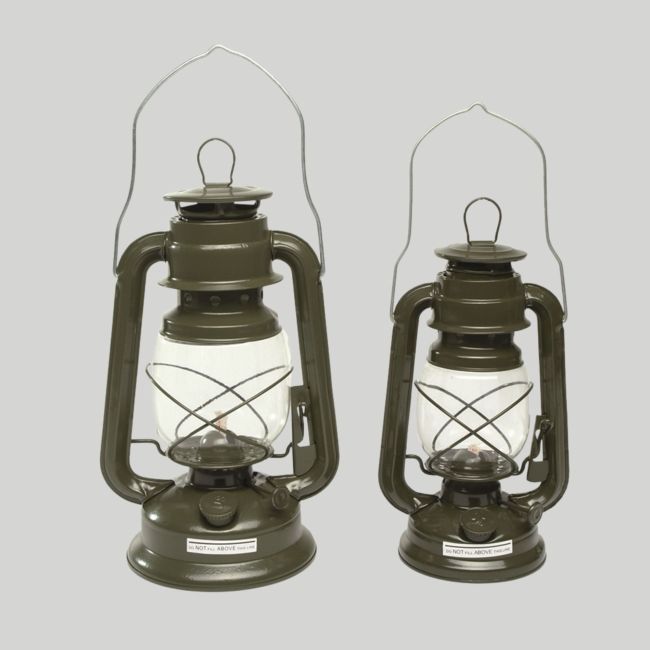 Sturmlampe 28cm aus Zink - Olivgrün - Mil-Tec