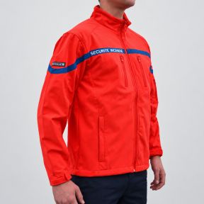Blouson softshell Sécurité Incendie - Rouge - CityGuard
