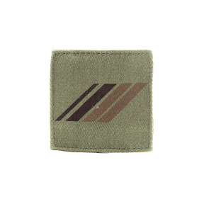 Galão de peito Tecido com velcro Exército baixa visibilidade - Caporal-Chef