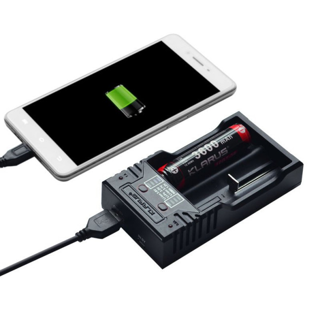 Chargeur pour deux batteries rechargeable - Klarus