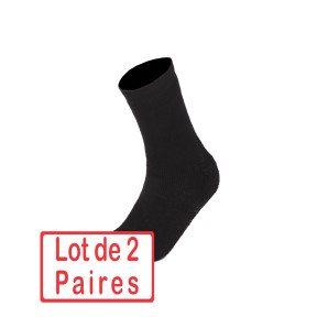 Lot de 2 paires de chaussettes pour rangers Noires - Miltec