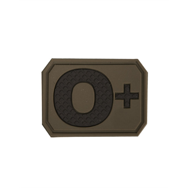 3D Bloedgroep O+ Groen OD Patch - Miltec