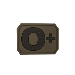 Patch 3D grupy krwi O+ Zielony OD - Miltec