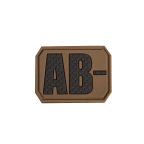 Patch 3D de groupe sanguin AB- Coyote - Miltec