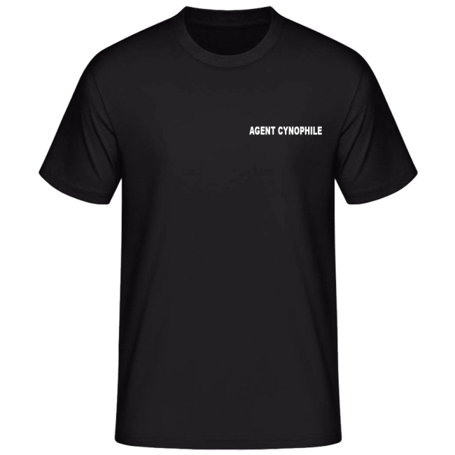 Tee-shirt AGENT CYNOPHILE Noir - Vetsecurite