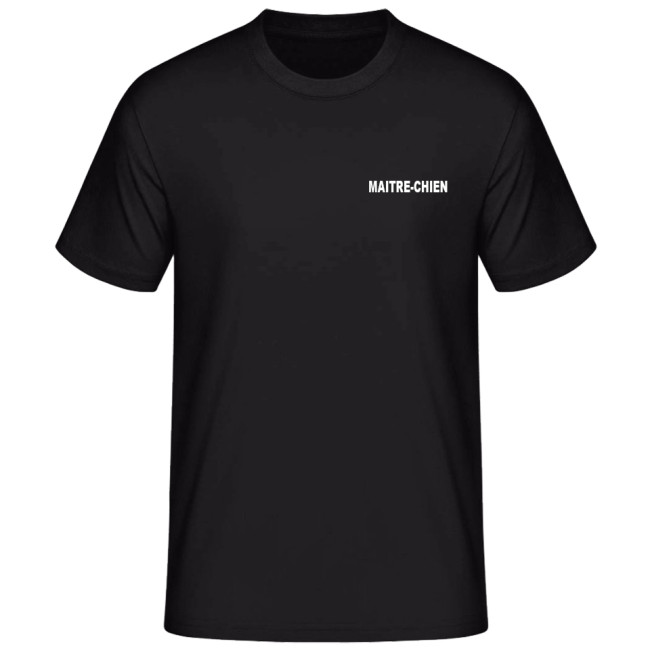 T-shirt MAITRE-CHIEN zwart - Vetsecurite