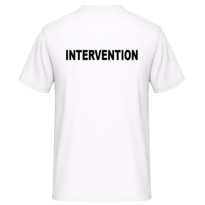 Tee-shirt INTERVENTION Blanc - Vetsecurite