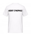 Tee-shirt AGENT CYNOPHILE Blanc - Vetsecurite