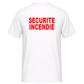 T-shirt BRANDBEVEILIGING Wit - Vetsecurite