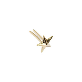 Generals-Stern 9 mm mit Stift Hellgold