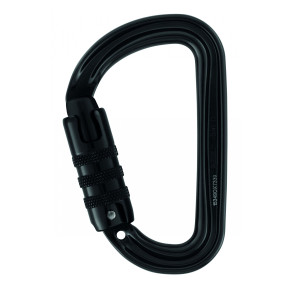 Moschettone asimmetrico ultraleggero Sm'D con blocco Triact-Lock® - Nero - Petzl