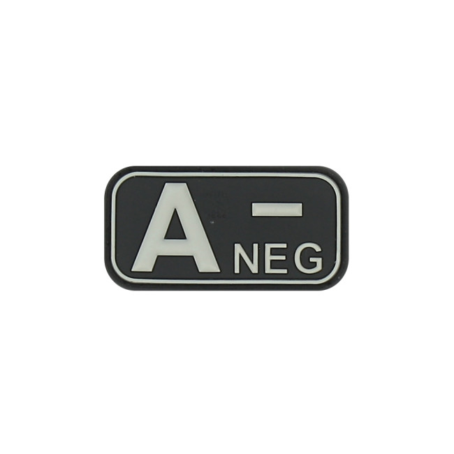 Patch groupe sanguin A- Noir - JTG