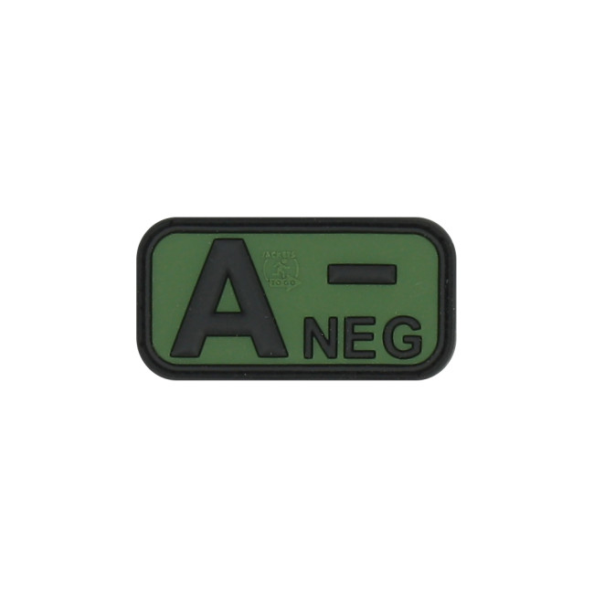 Patch groupe sanguin A- Vert OD- JTG
