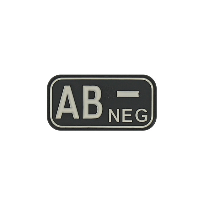 Blutgruppen-Patch AB- Schwarz - JTG