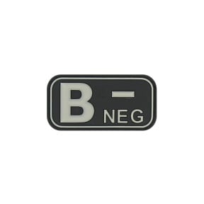 Patch groupe sanguin B-  Noir - JTG