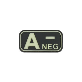 Patch groupe sanguin A- Photolumincescent - JTG