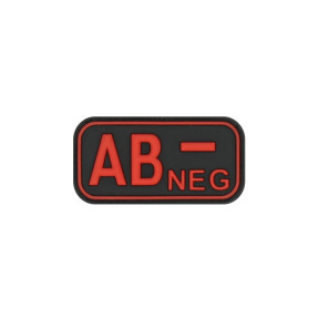 Blutgruppen-Patch AB- Rot - JTG