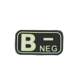 Patch groupe sanguin B- Photolumincescent - JTG