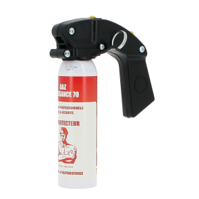 Spray anti-aggressione Gas CS Potenza 70 con impugnatura - 100ml - Le Protecteur