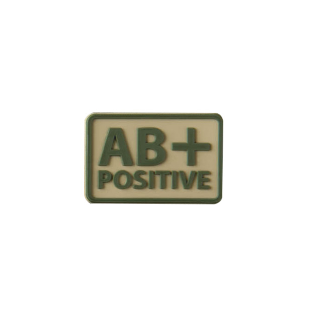 Bloedgroep patch AB+ Coyote - Helikon