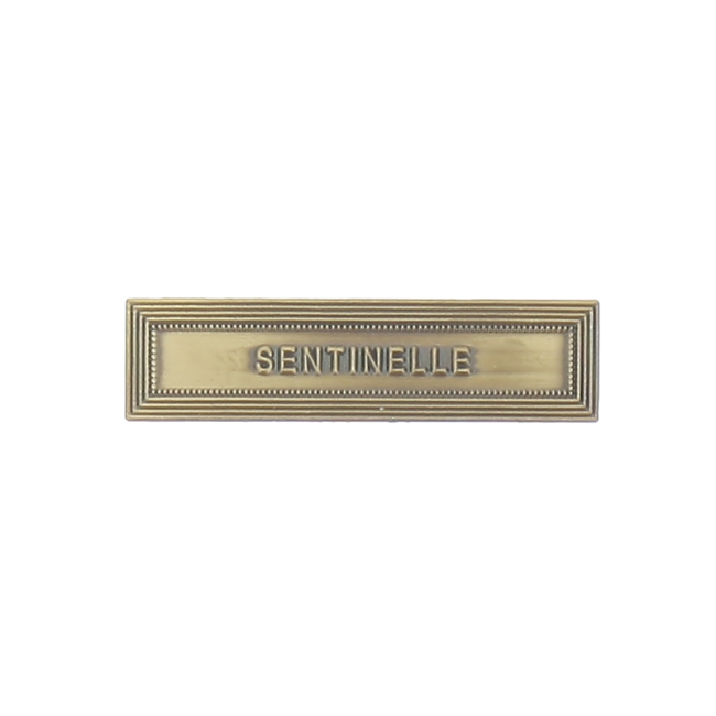 Agrafe ordonnance SENTINELLE bronze