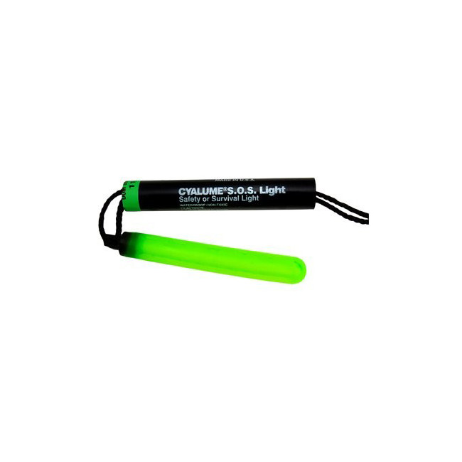Bâton lumineux vert 8 heures - Cyalume