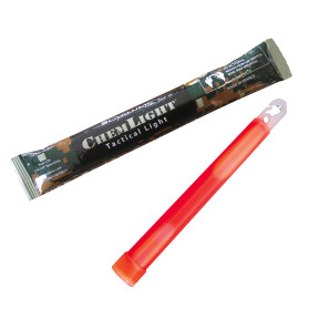Pałeczka świetlna ChemLight® 15cm (12 godzin) - Czerwona - Cyalume