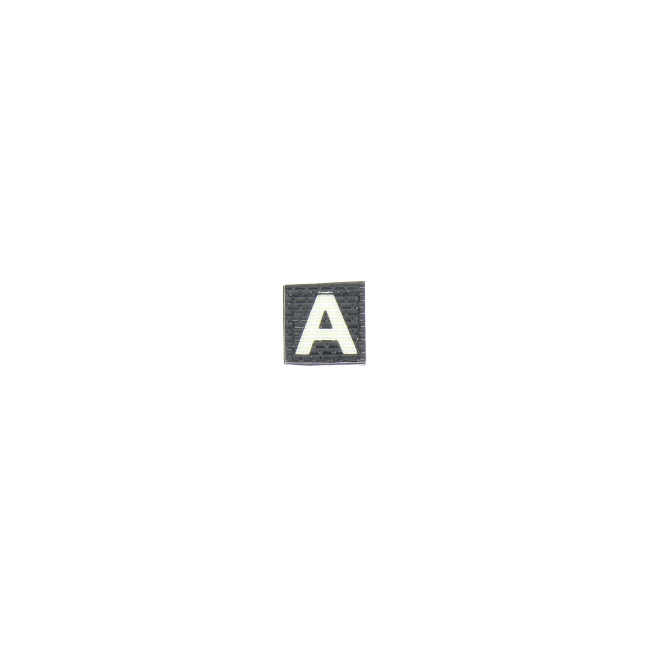 Patch velcro photoluminescent lettre A