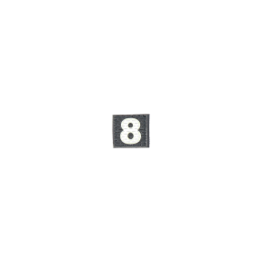 Patch velcro photoluminescent numéro 8
