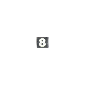Patch velcro photoluminescent numéro 8