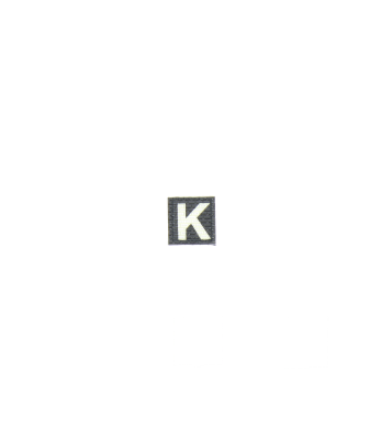 Patch velcro photoluminescent lettre K