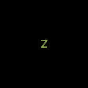 Patch velcro photoluminescent lettre Z