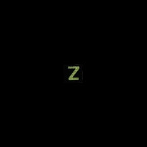 Patch velcro photoluminescent lettre Z