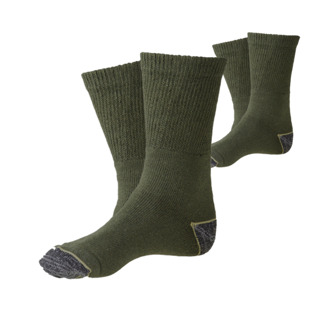 Set mit 2 Paar khakifarbenen Kampfsocken - Ares