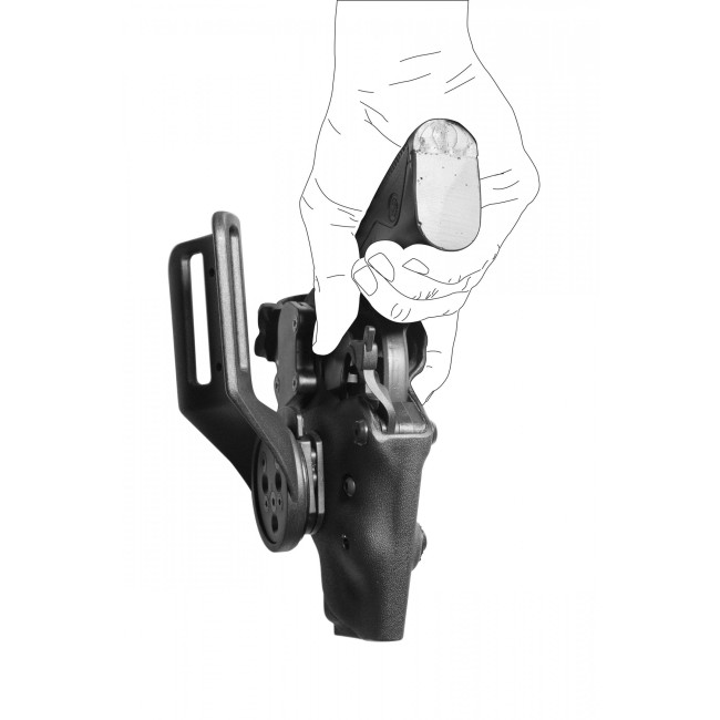 Holster Vegatek Short VKS8 GLOCK Noir - Vega Holster