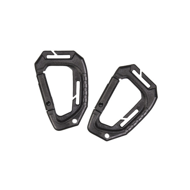 2 Mousquetons Tactique Molle Noir - Miltec 2 Mousquetons Tactique Molle Noir - Miltec