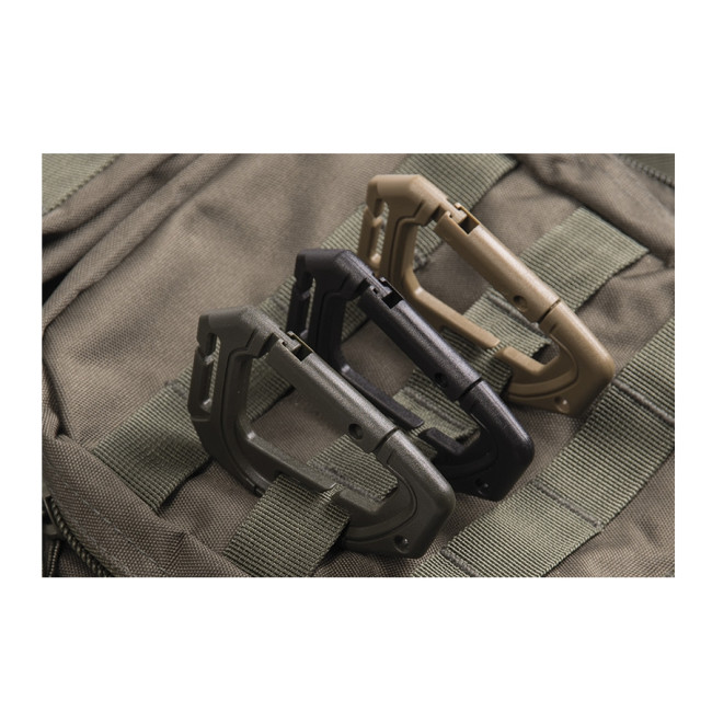 2 Mousquetons Tactique Molle Coyote - Miltec