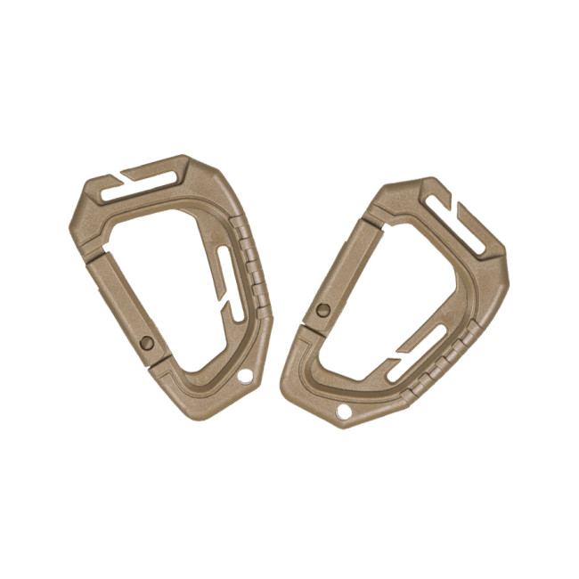 2 Mousquetons Tactique Molle Coyote - Miltec