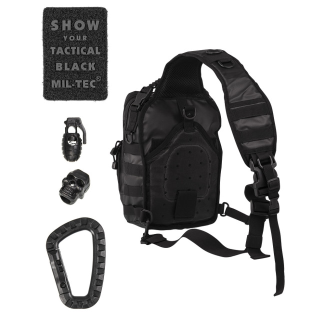 Sacoche Assault One Strap Tactical 10L Noir - Miltec