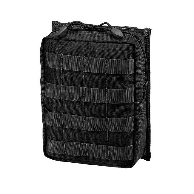 Pochette Utilitaire Pentagon Speedmin - Compatible MOLLE, Rembourrée, Avec Mousqueton Et Poches Filet - Noir